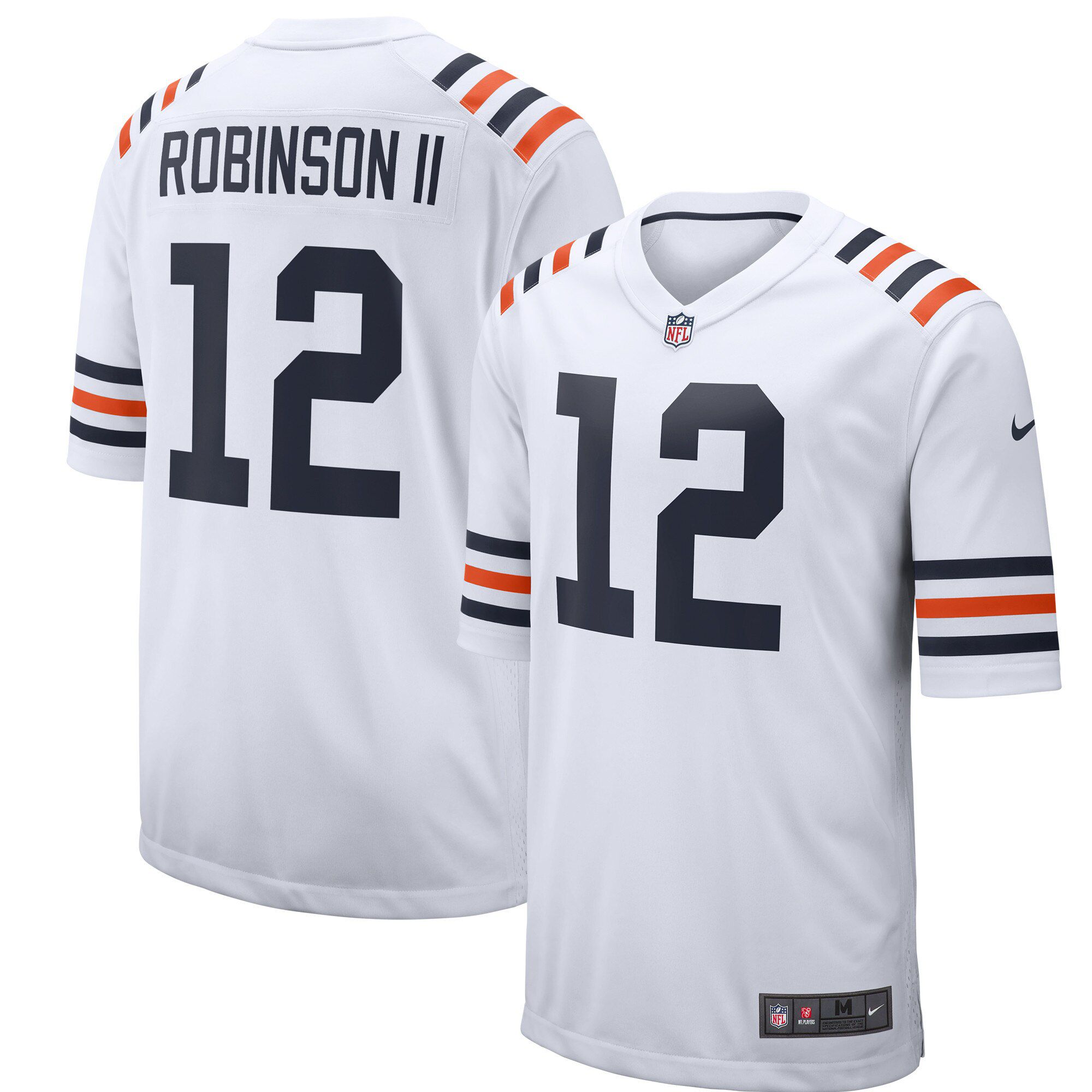 Men Chicago Bears #12 Allen Robinson Nike White Game Alternate NFL Jersey->chicago bears->NFL Jersey
